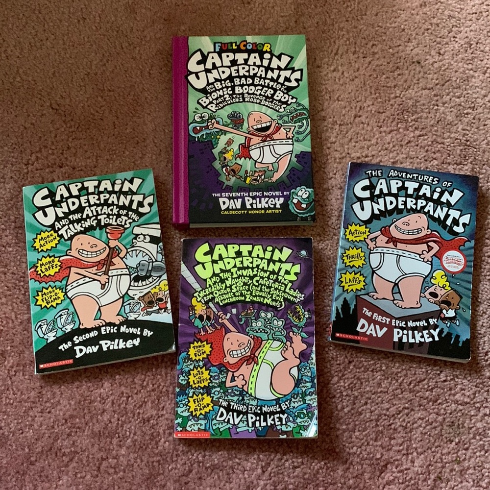 Bundle of 4 Captain Underpants Books